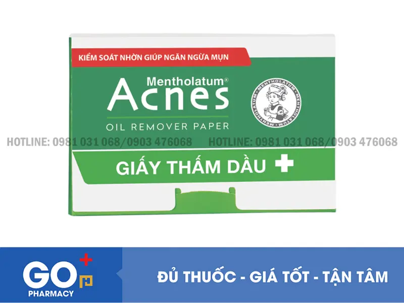 Giấy thấm dầu Acnes 100 miếng
